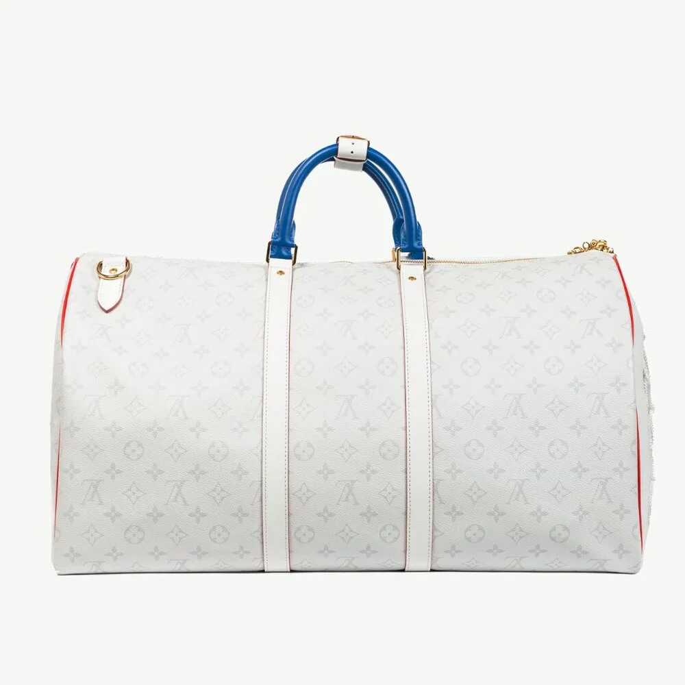 Louis Vuitton x NBA Keepall 55 Bandouliere Basketball Antarctica Monogram Duffle - Picture 3 of 16